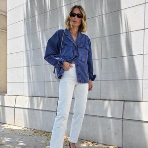 **Authentic Annie Bing Sawyer Oversize Twill Jacket